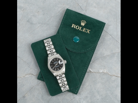 Rolex Datejust Lady 26 Jubilee Nero Royal Black Onyx Dial  Watch  69174